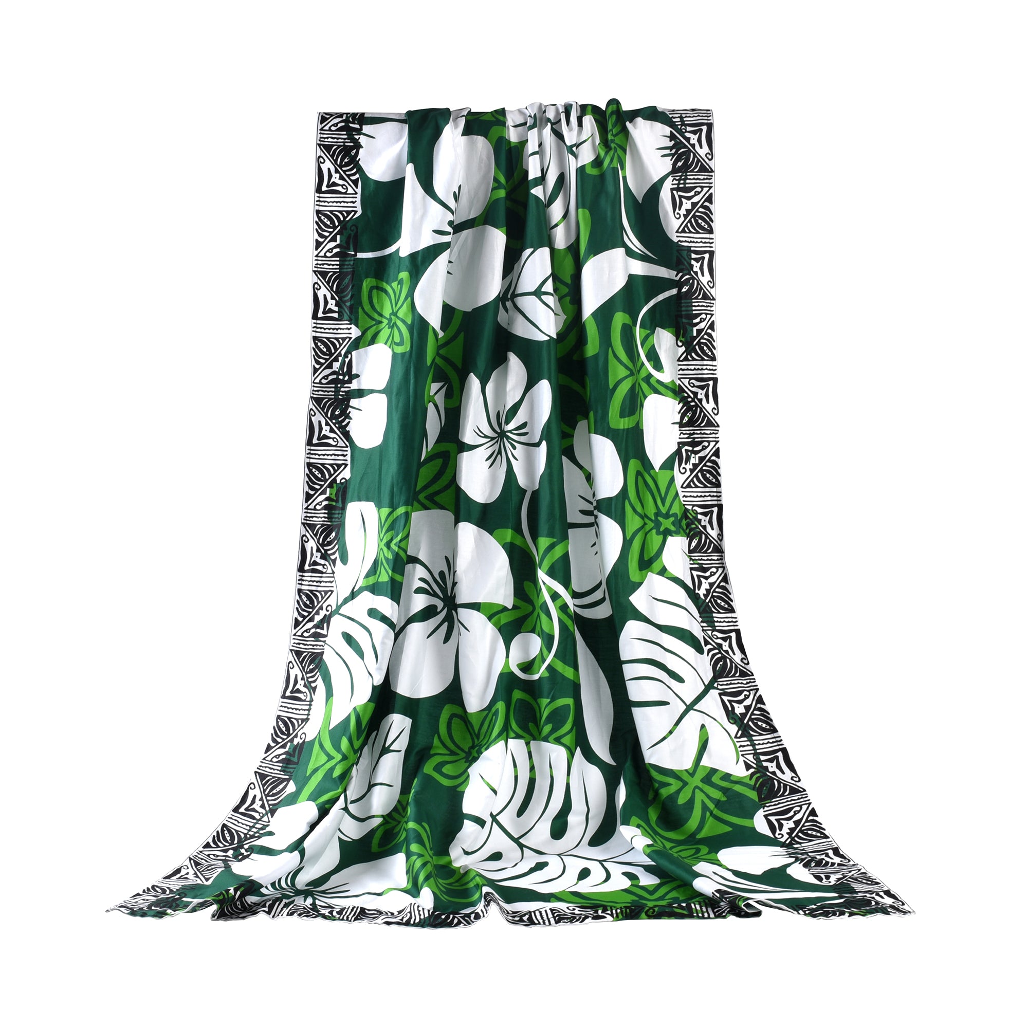 Paréo - Flowers - Vert