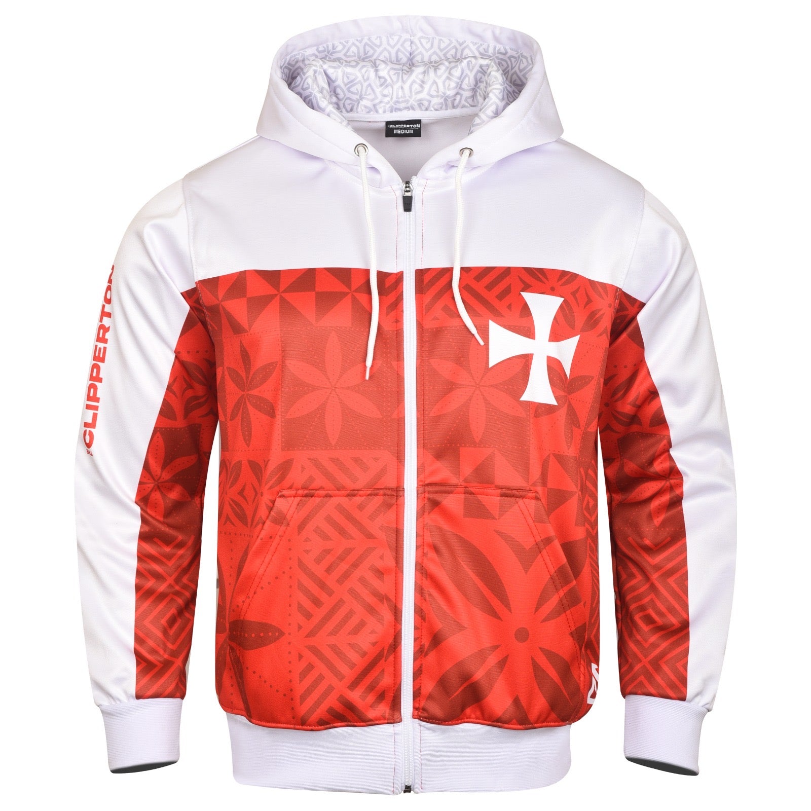 Veste à capuche - Wallis et Futuna Rouge / Blanc