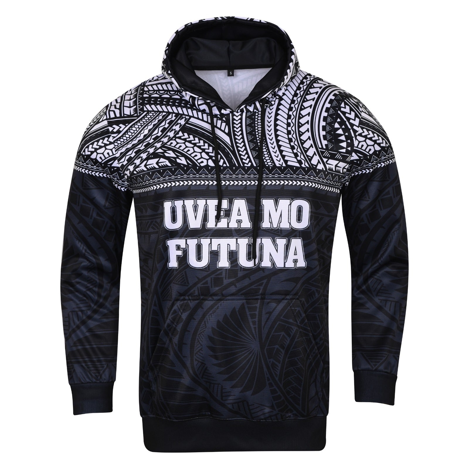 Pullover Hooded Sweatshirt - Wallis Futuna Black