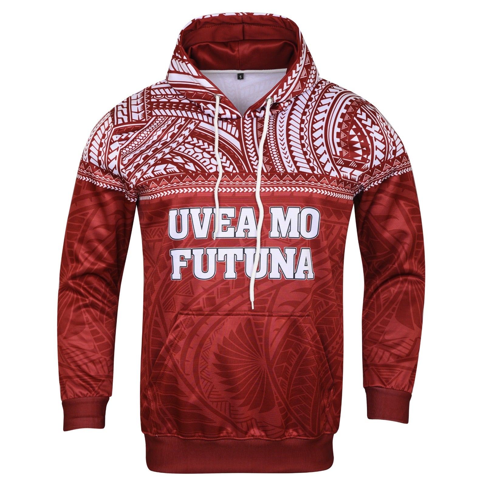 Pullover Hooded Sweatshirt - Wallis Futuna Red