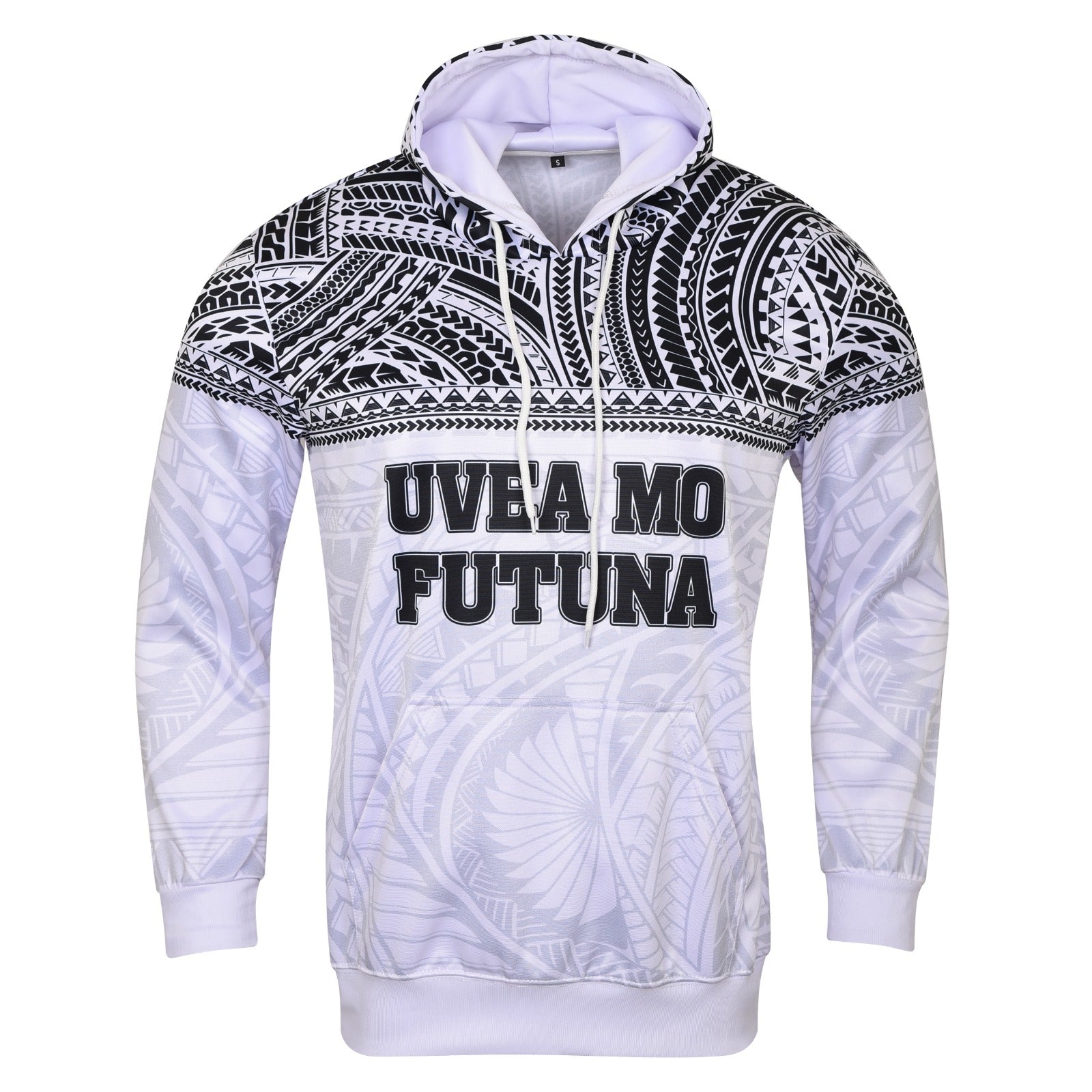 Pullover Hooded Sweatshirt - Wallis Futuna White