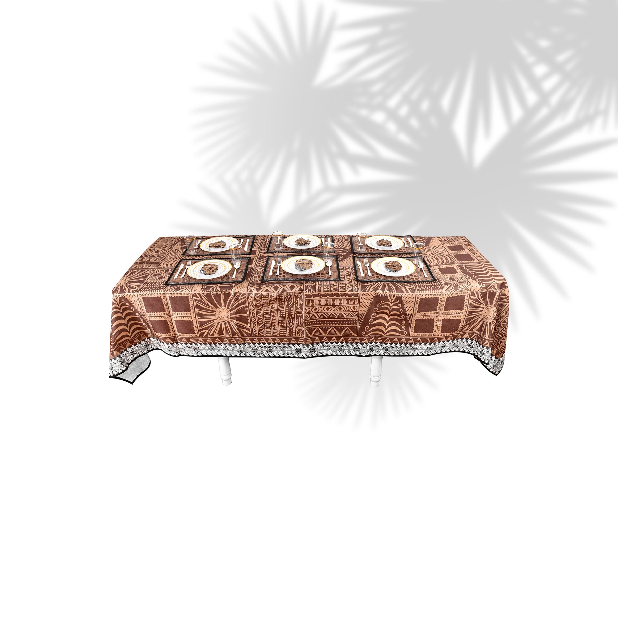 Nappe de Table Tapa - Marron